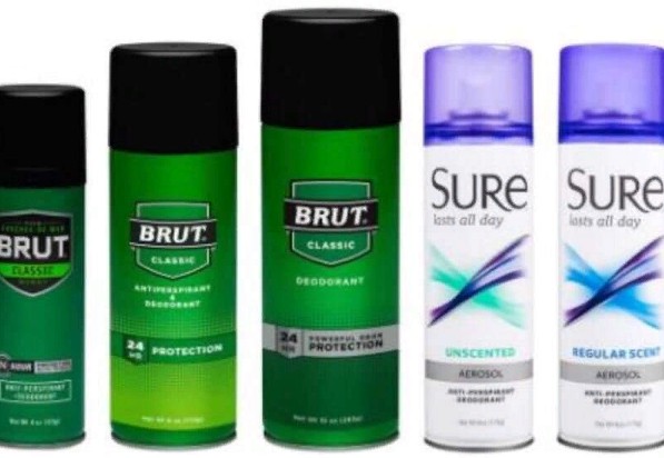 Brut, Sure Brand Deodorants Under Recall Due To Benzene