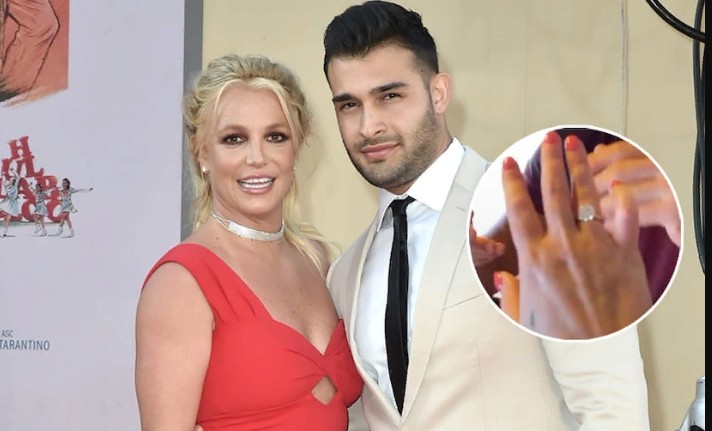 Britney Spears Flashes Engagement Ring As She Celebrates Sam Asghari's Birthday