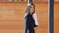 In Los Angeles After Her Wedding, Kourtney Kardashian Wears A Corset Blazer In Her First Photos