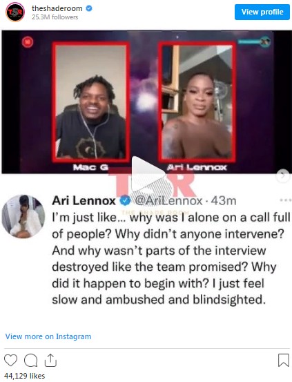 Ari Lennox Says She Is Done Doing Interviews After Recently Being Asked Explicit Question Regarding Her Sex Life