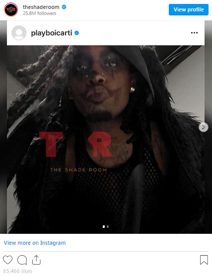 With New Photos On Instagram, Playboi Carti Debuts A Dramatic New Look
