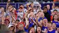 Kansas Fans Storm Allen Fieldhouse Court After Winning National Championship