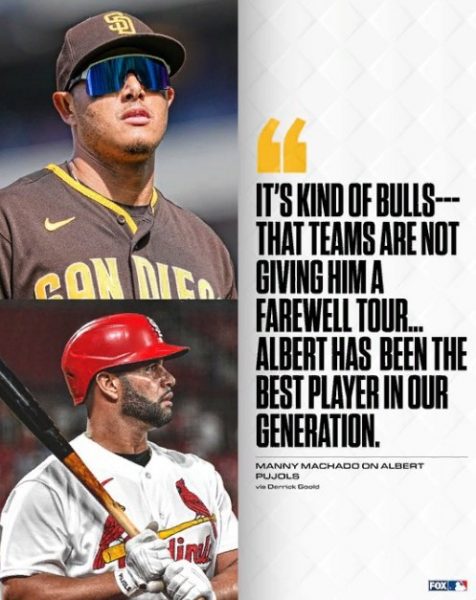 Manny Machado says that other teams shouldn't have ignored Albert...