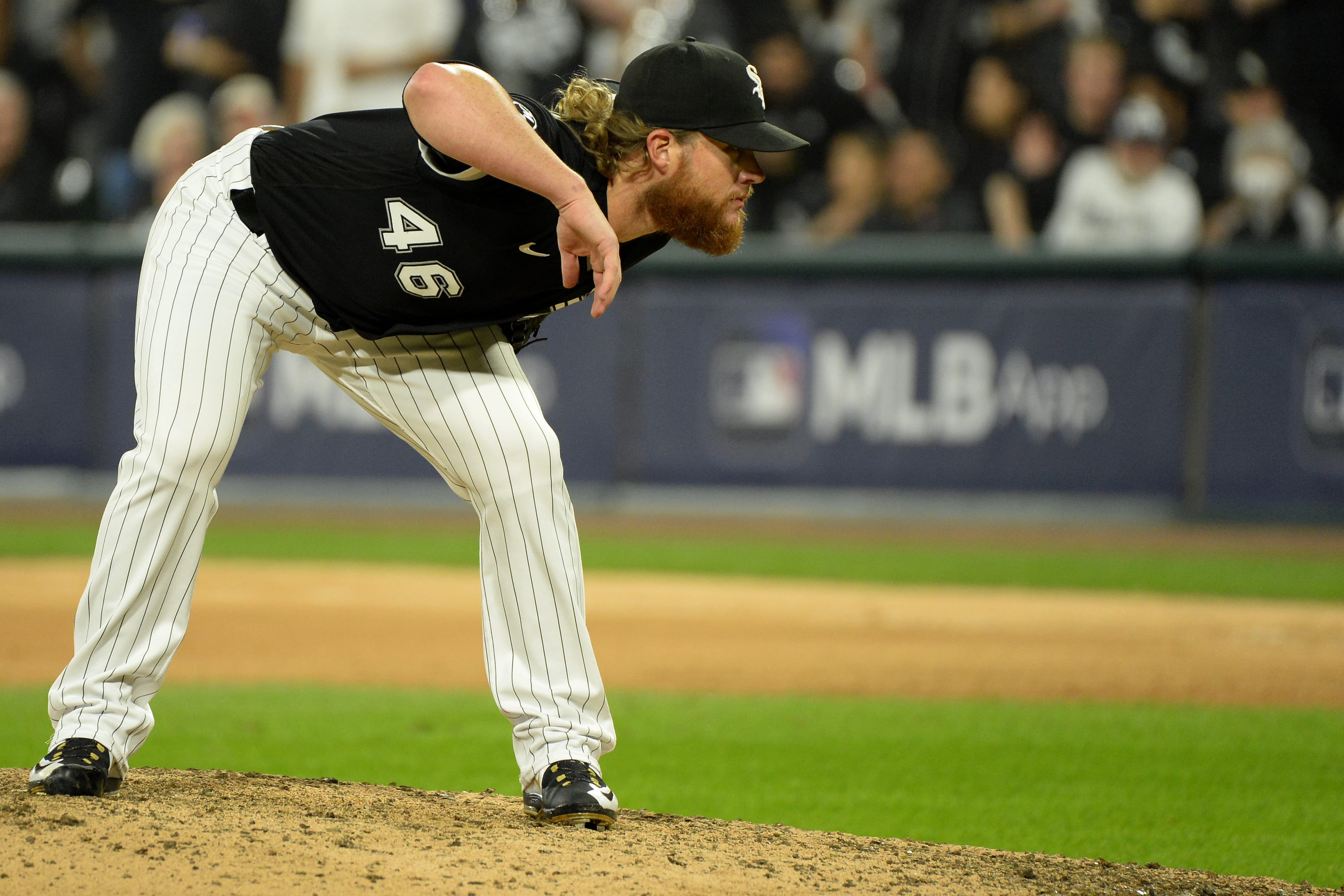 Craig Kimbrel #46 of the Chicago White Sox pitches.